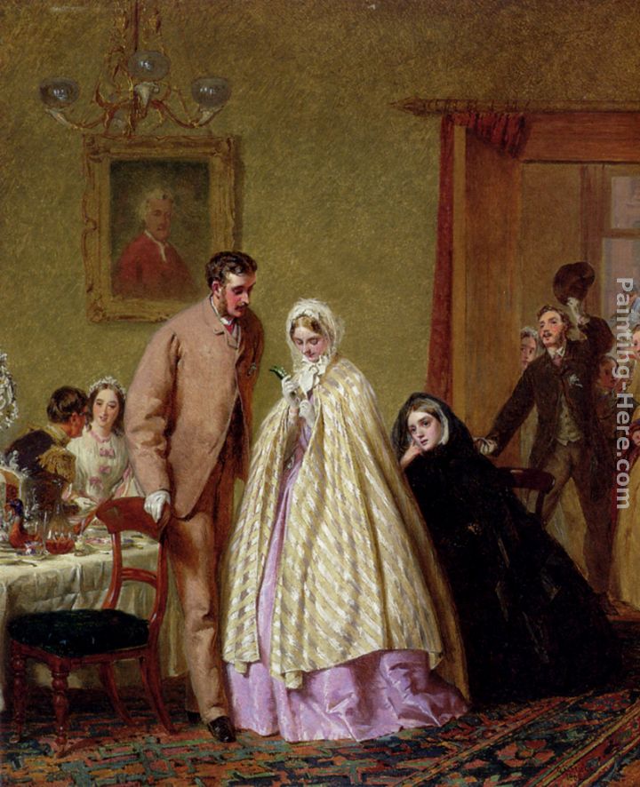 The Wedding Breakfast painting - George Elgar Hicks The Wedding Breakfast art painting
